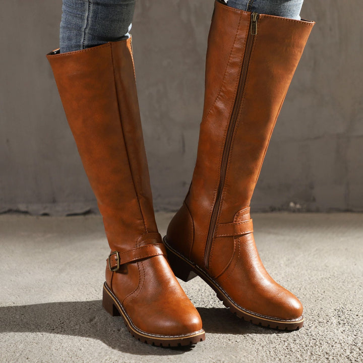 Delphine | Sleek Leather Boots