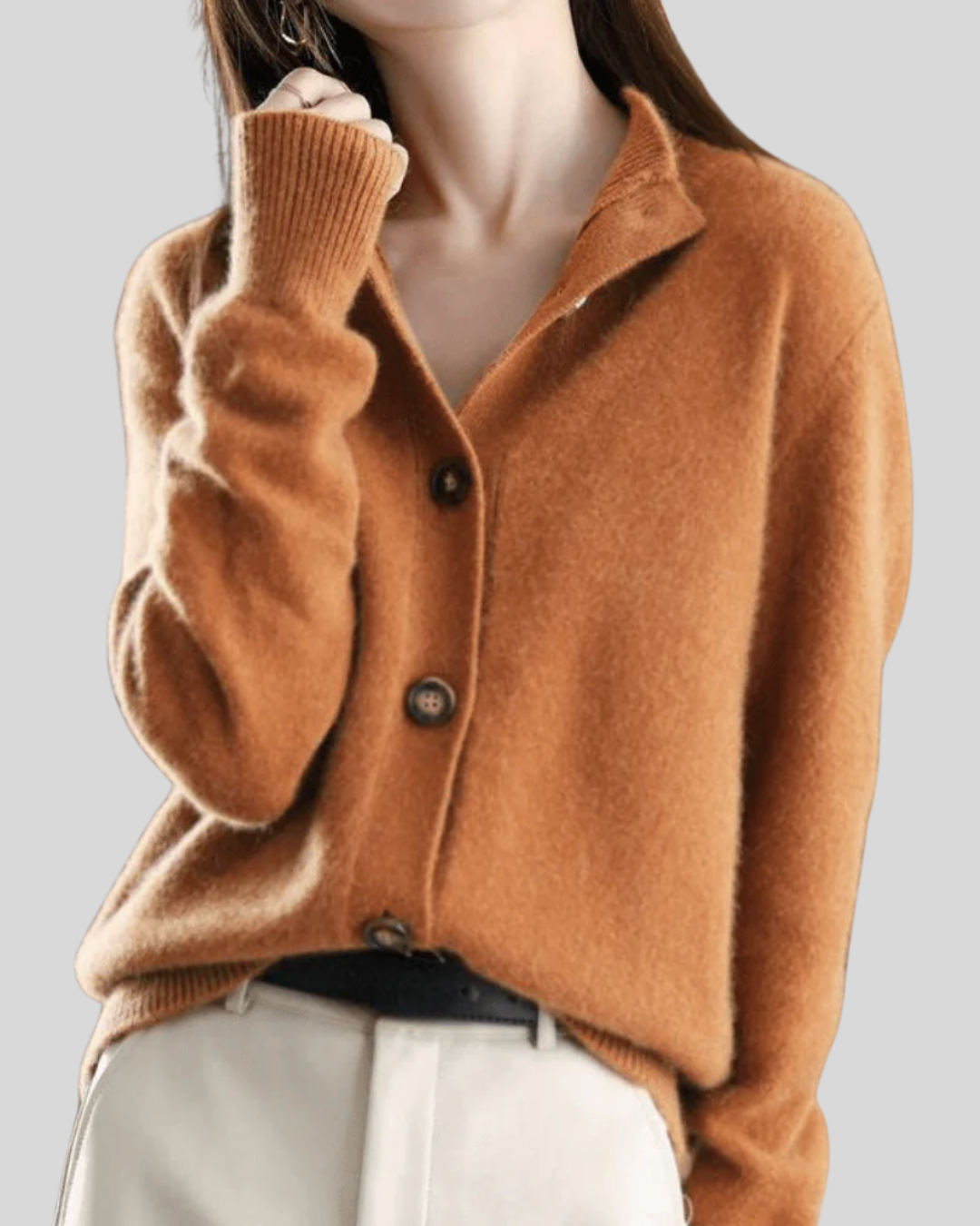 Claire | Cashmere Blend Button-Down Knit Cardigan for Women