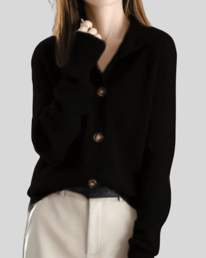 Claire | Cashmere Blend Button-Down Knit Cardigan for Women