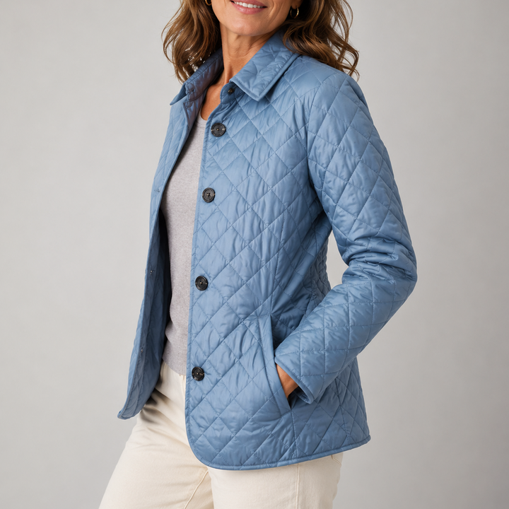 Aureline Women's Lightweight Quilted Jacket with Button Front