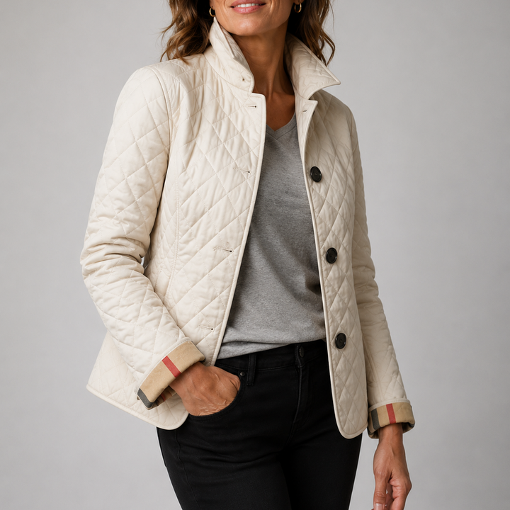 Aureline Women's Lightweight Quilted Jacket with Button Front