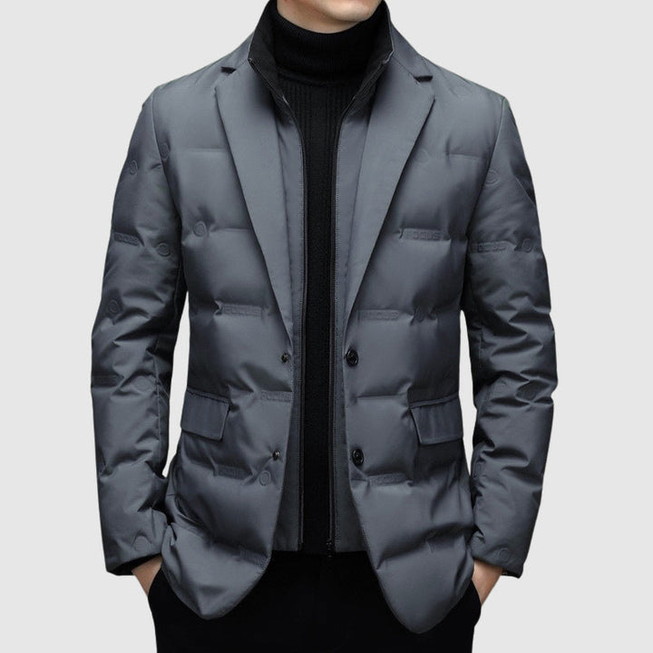 Marcus | Men's Down Blazer Jacket with Tailored Lapel for Men