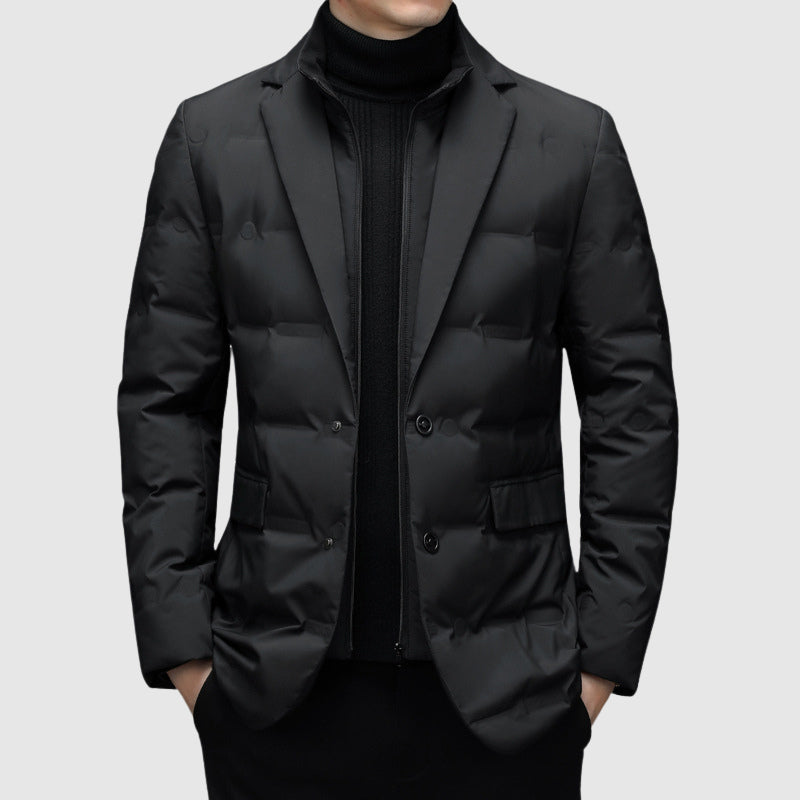 Marcus | Men's Down Blazer Jacket with Tailored Lapel for Men