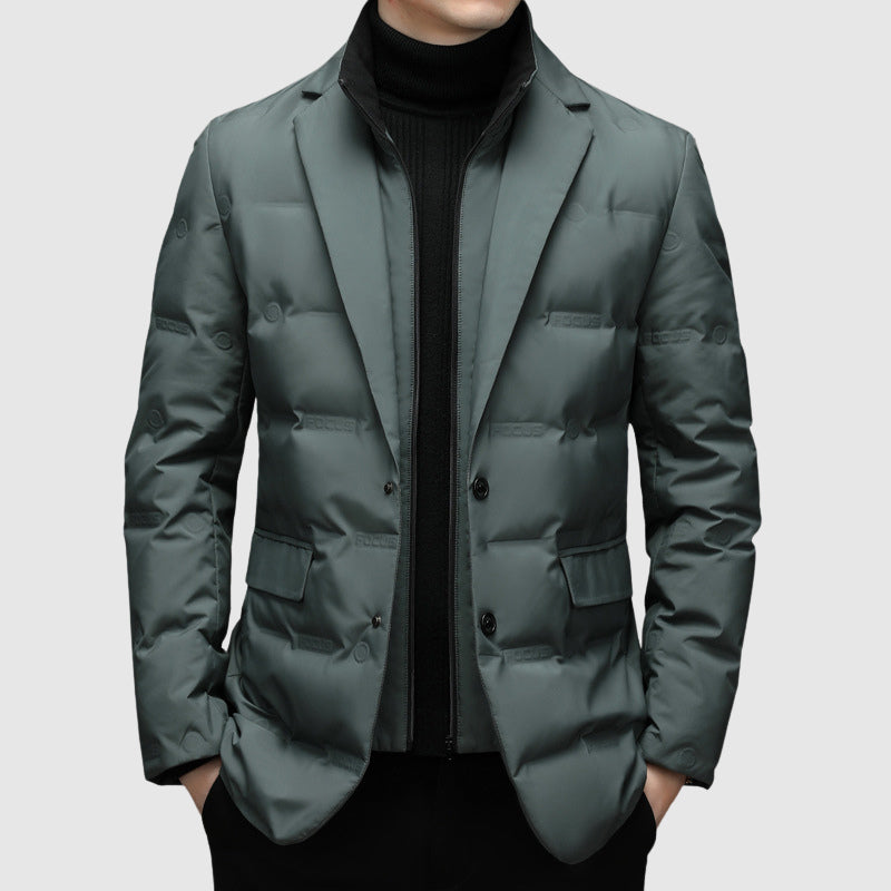 Marcus | Men's Down Blazer Jacket with Tailored Lapel for Men