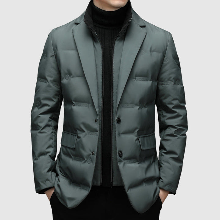 Marcus | Men's Down Blazer Jacket with Tailored Lapel for Men