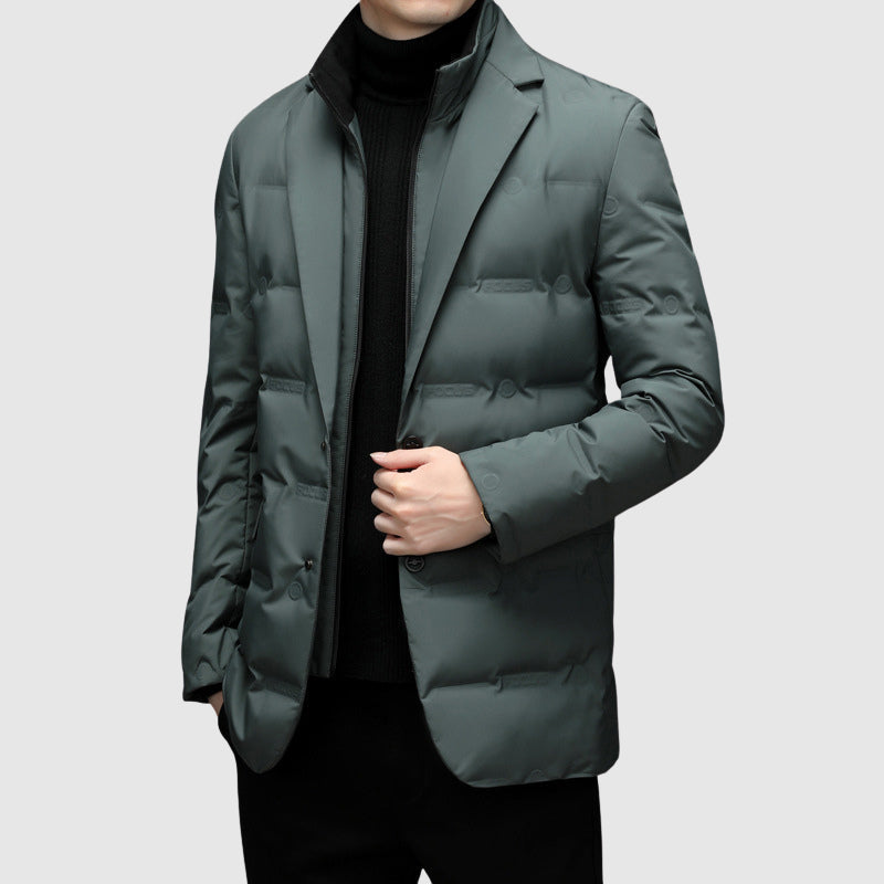 Marcus | Men's Down Blazer Jacket with Tailored Lapel for Men