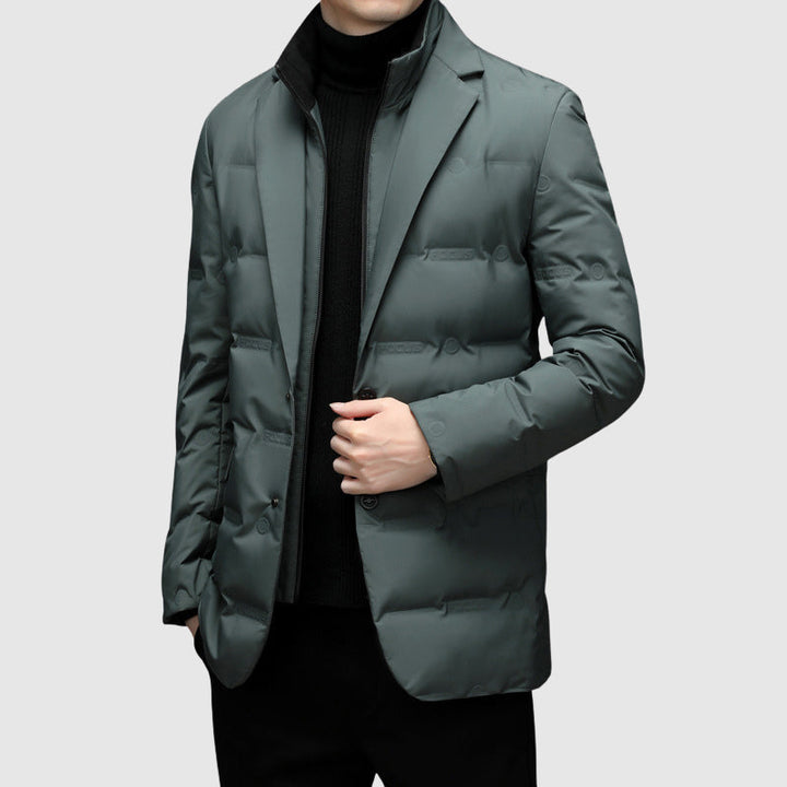 Marcus | Men's Down Blazer Jacket with Tailored Lapel for Men