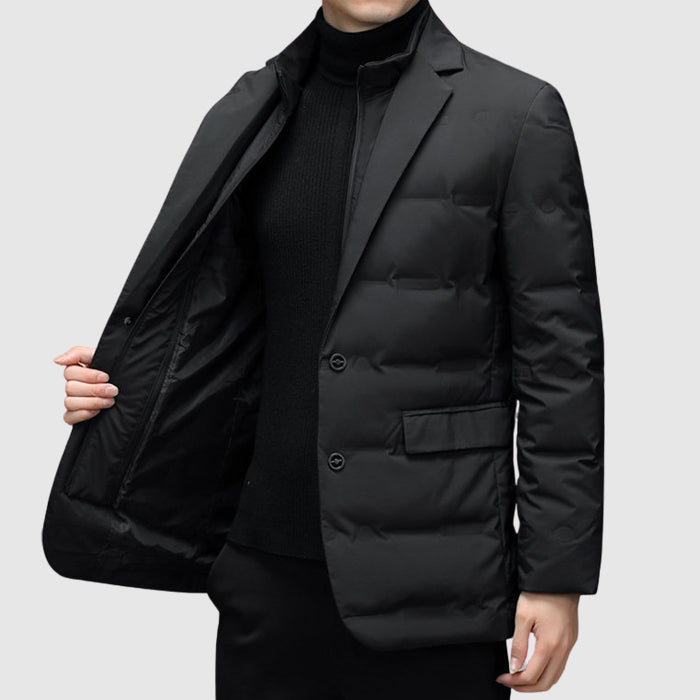Marcus | Men's Down Blazer Jacket with Tailored Lapel for Men