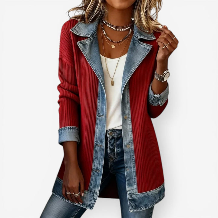 Rosalind | Elegant Layered Collar Button Jacket