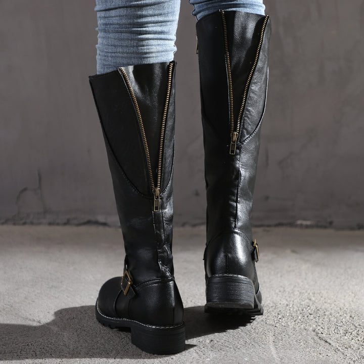 Delphine | Sleek Leather Boots