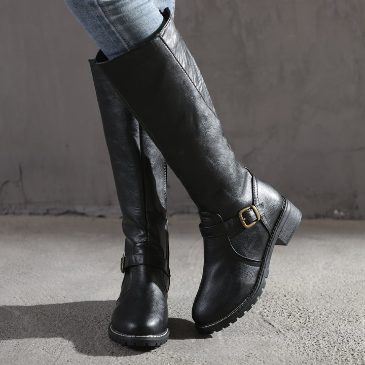 Delphine | Sleek Leather Boots