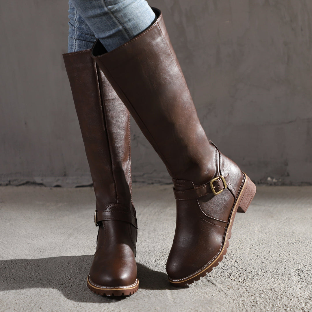 Delphine | Sleek Leather Boots