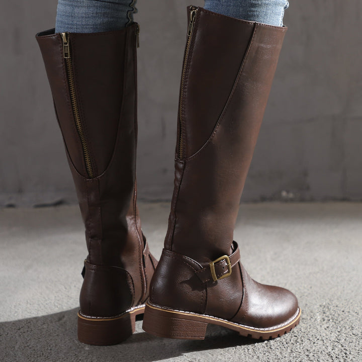 Delphine | Sleek Leather Boots