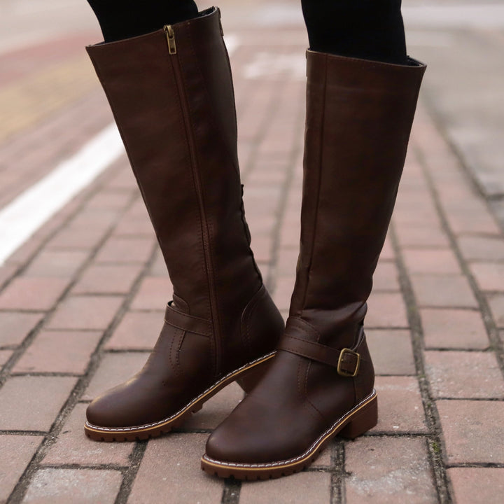 Delphine | Sleek Leather Boots