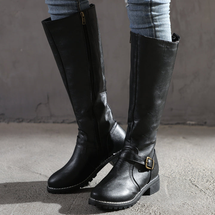 Delphine | Sleek Leather Boots