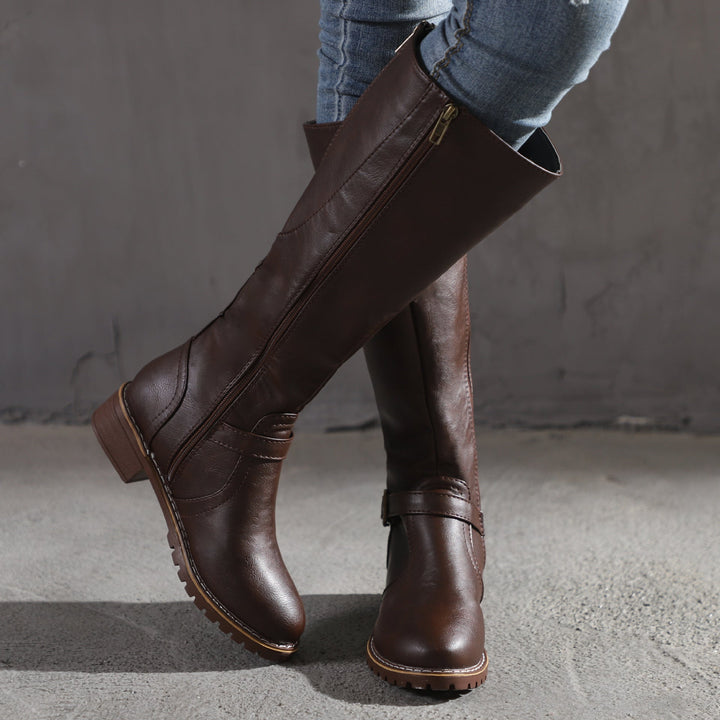 Delphine | Sleek Leather Boots