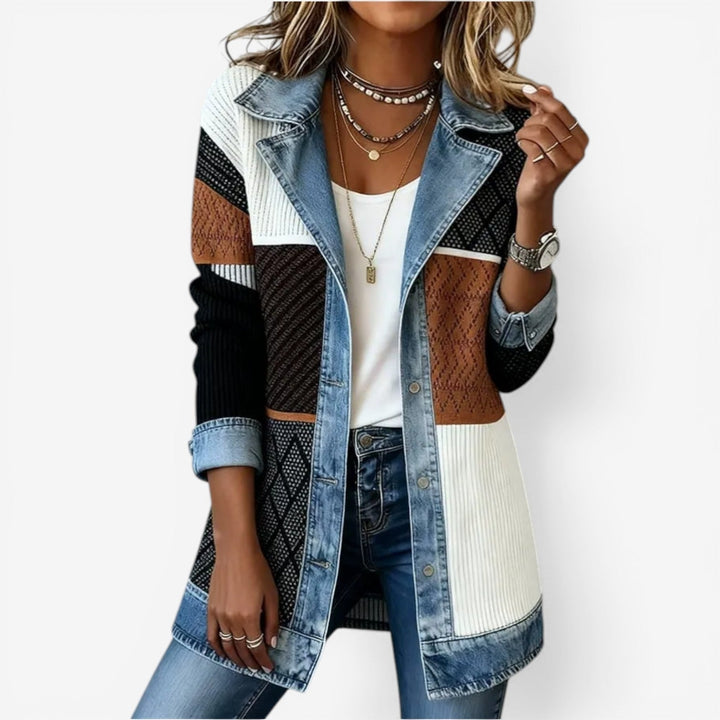 Rosalind | Elegant Layered Collar Button Jacket