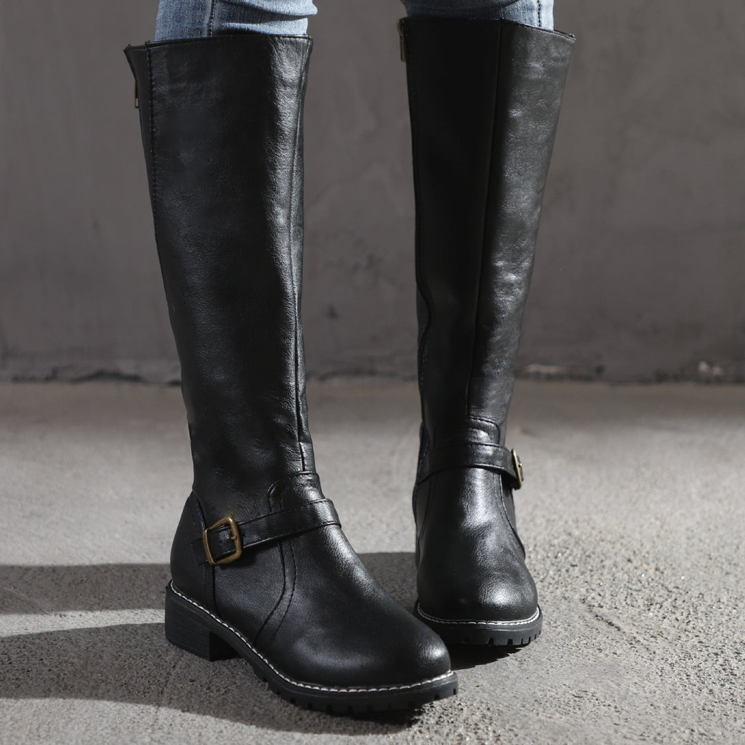Delphine | Sleek Leather Boots