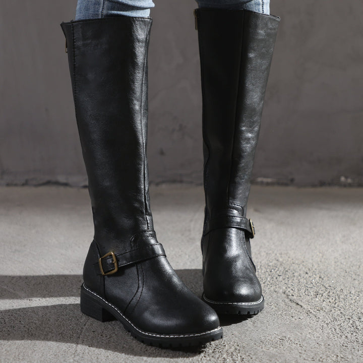 Delphine | Sleek Leather Boots