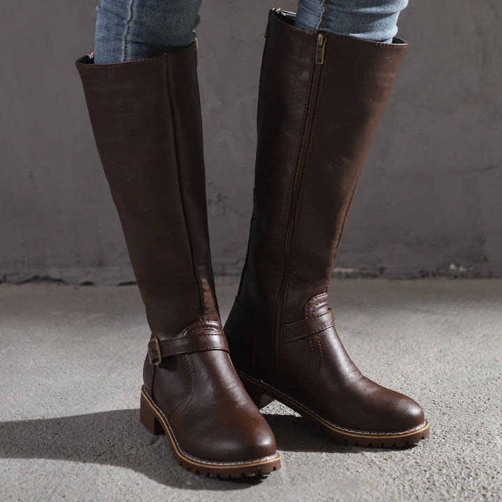 Delphine | Sleek Leather Boots