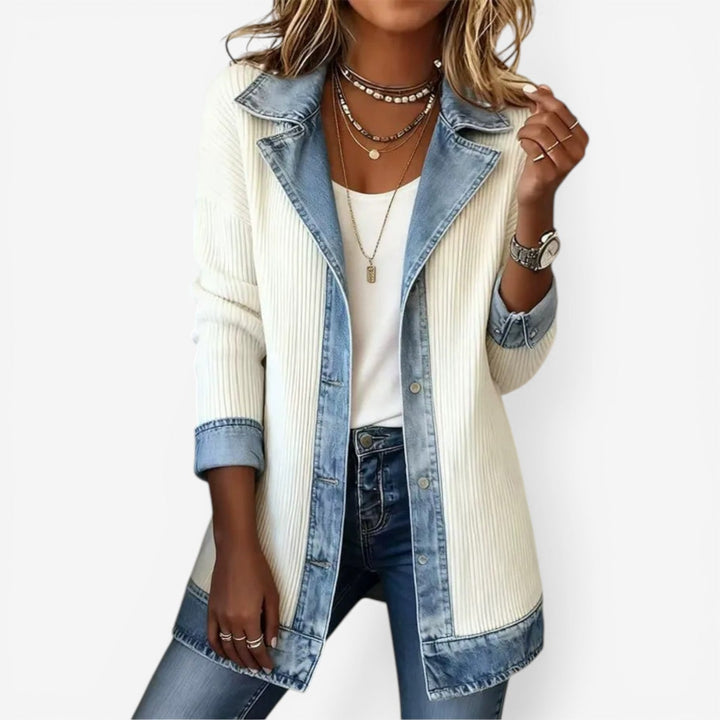 Rosalind | Elegant Layered Collar Button Jacket
