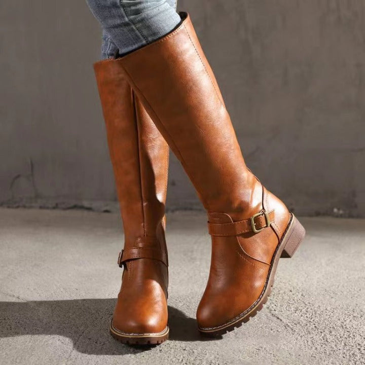 Delphine | Sleek Leather Boots