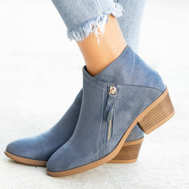 Camille | Women's Short Suede Ankle Boots