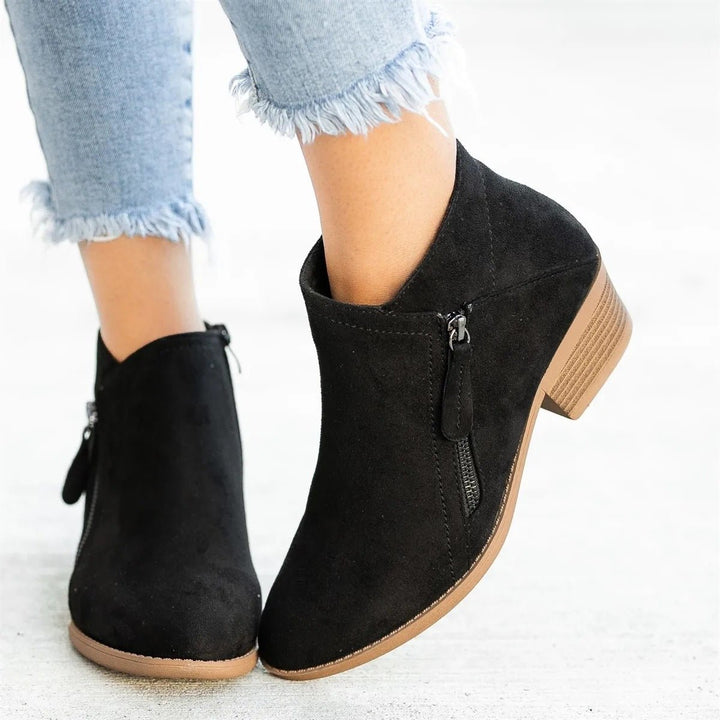 Camille | Women's Short Suede Ankle Boots
