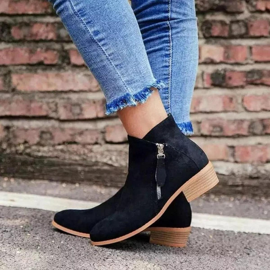 Camille | Women's Short Suede Ankle Boots