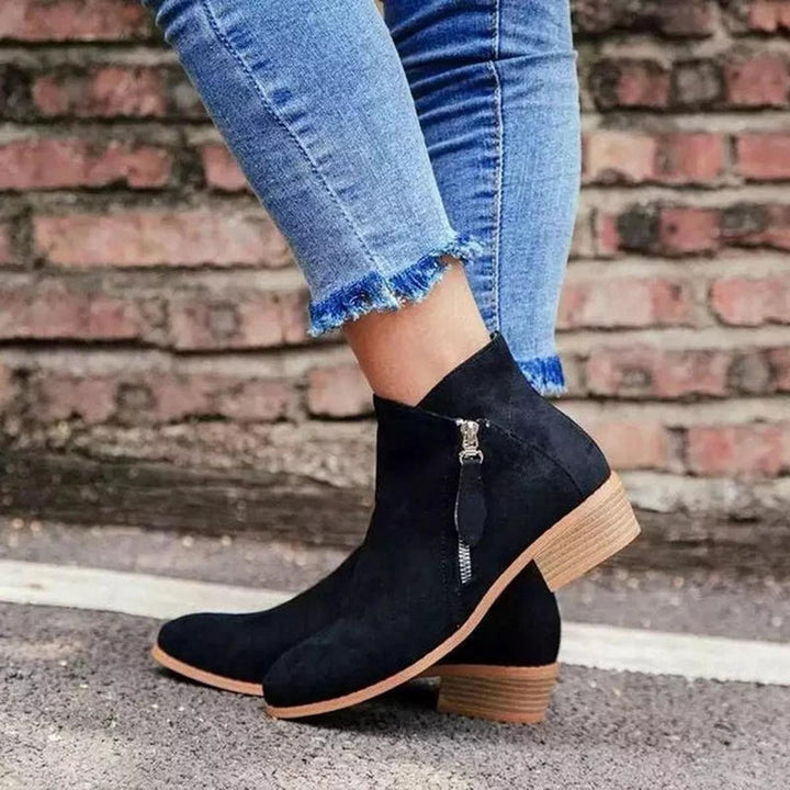 Camille | Women's Short Suede Ankle Boots