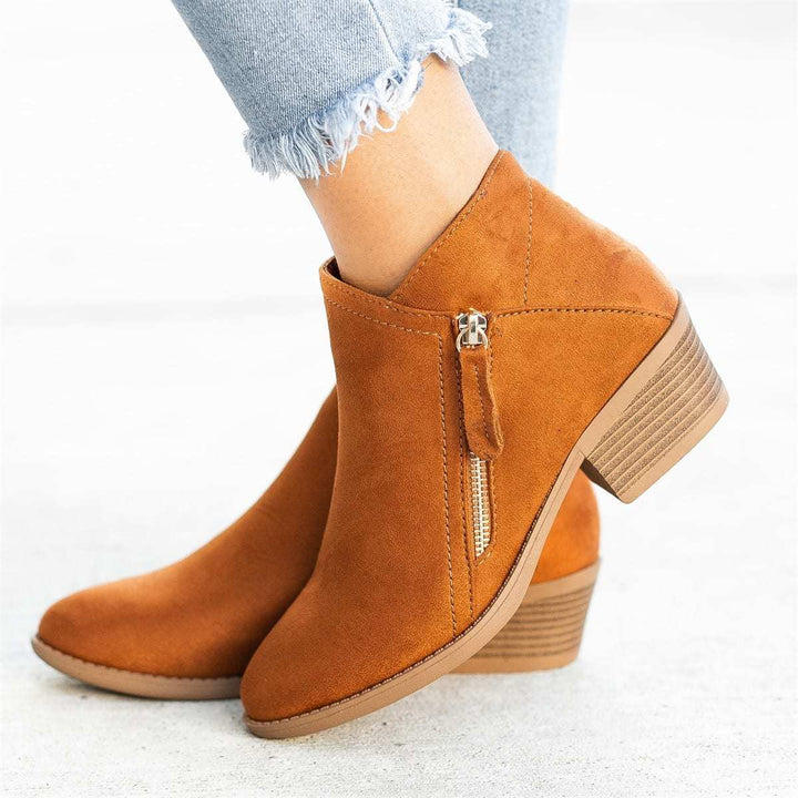 Camille | Women's Short Suede Ankle Boots