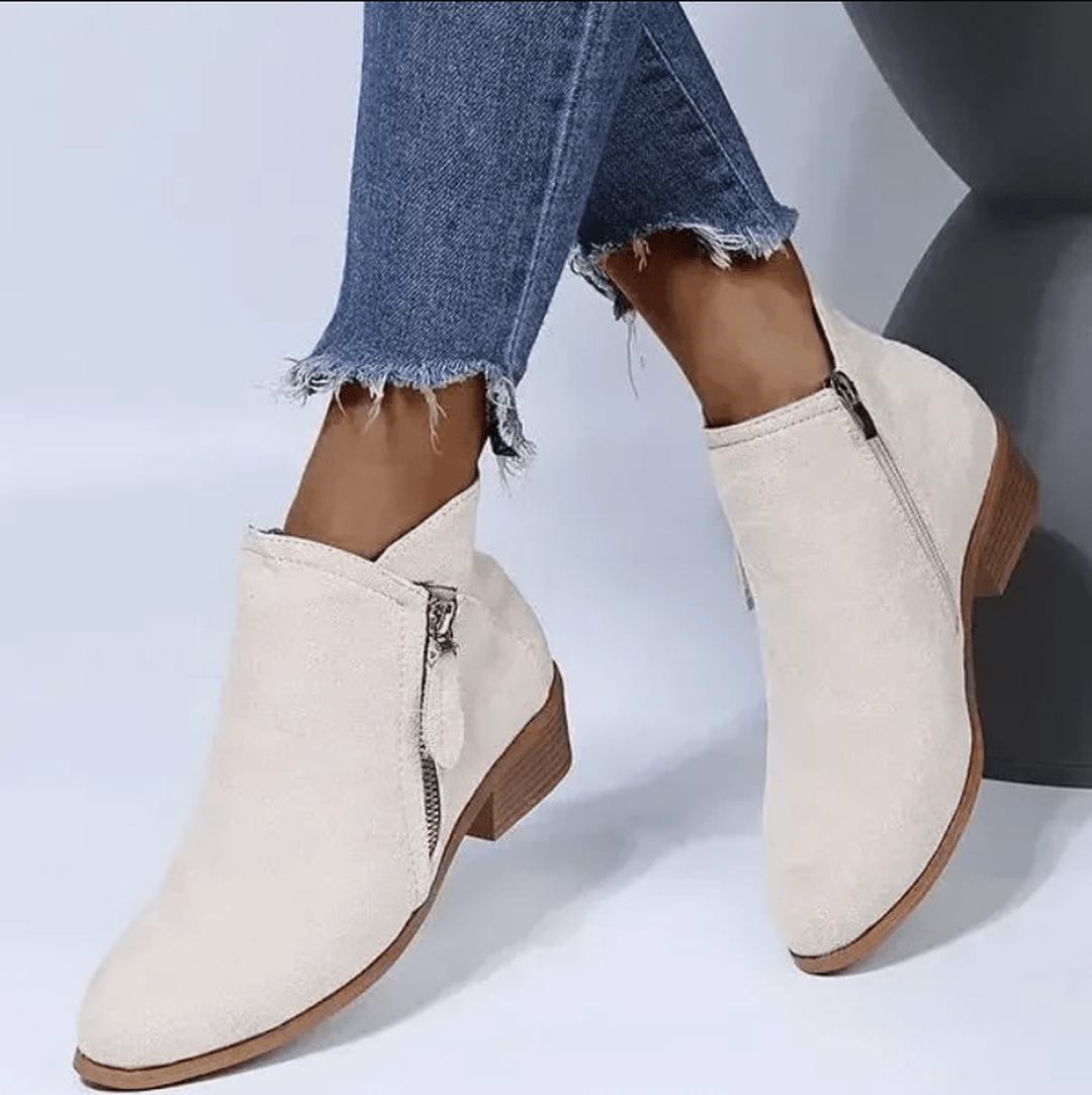 Camille | Women's Short Suede Ankle Boots