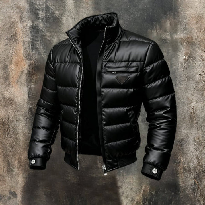 Marcus | Quilted Puffer Bomber Jacket for Men