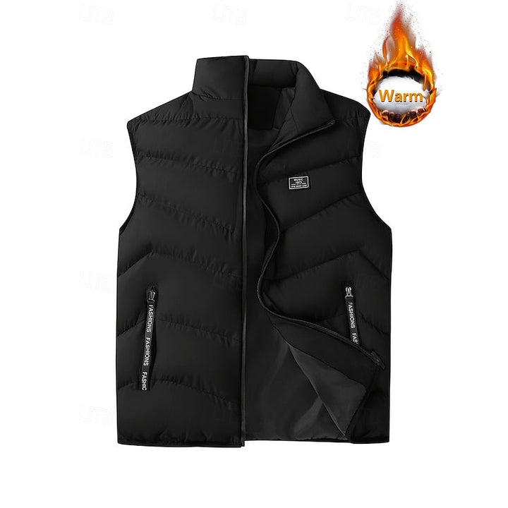 Marcus | Quilted Puffer Vest with Stand Collar for Men