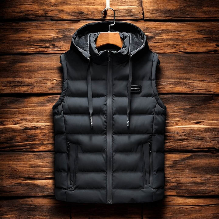 Harrison | Quilted Puffer Hooded Vest for Men