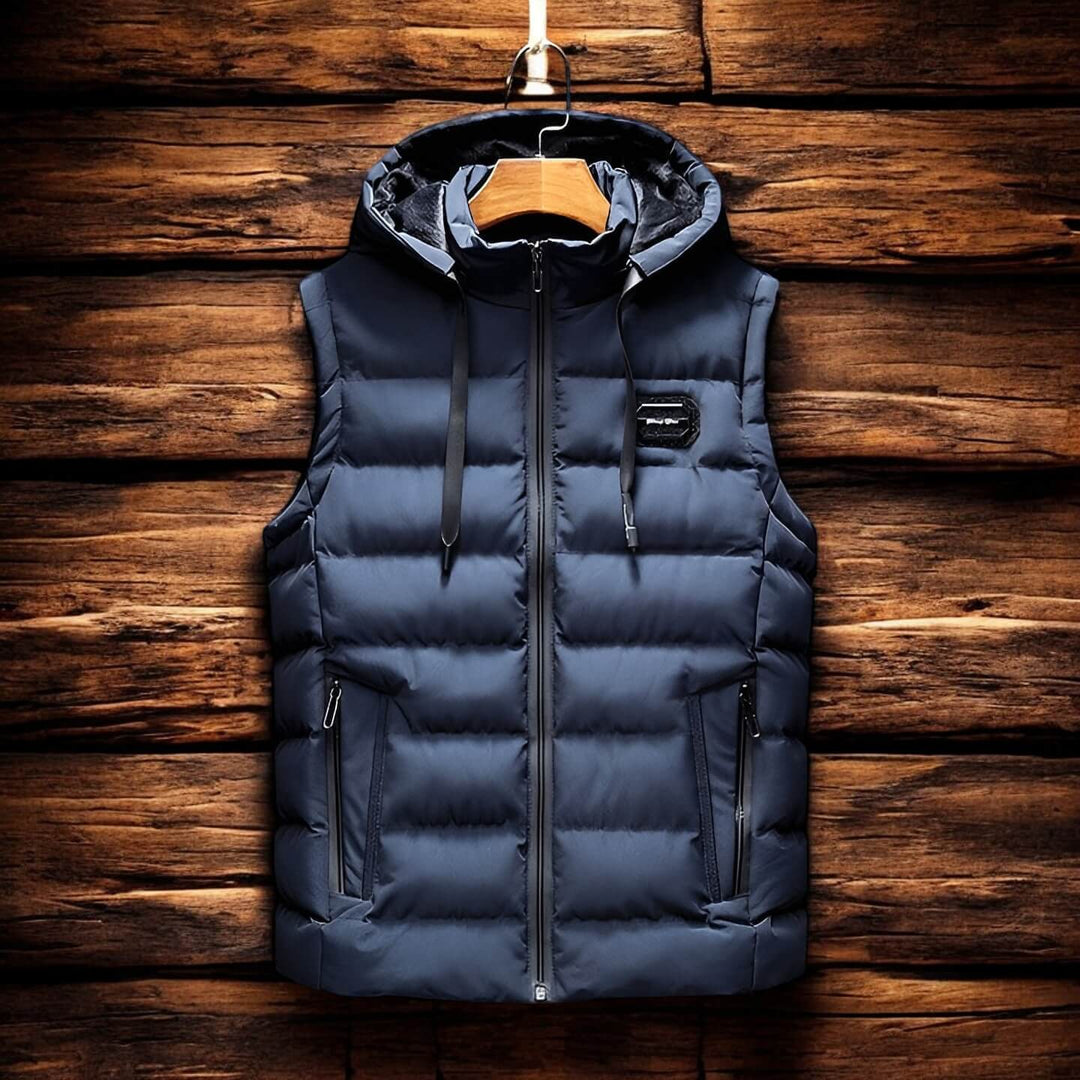 Harrison | Quilted Puffer Hooded Vest for Men