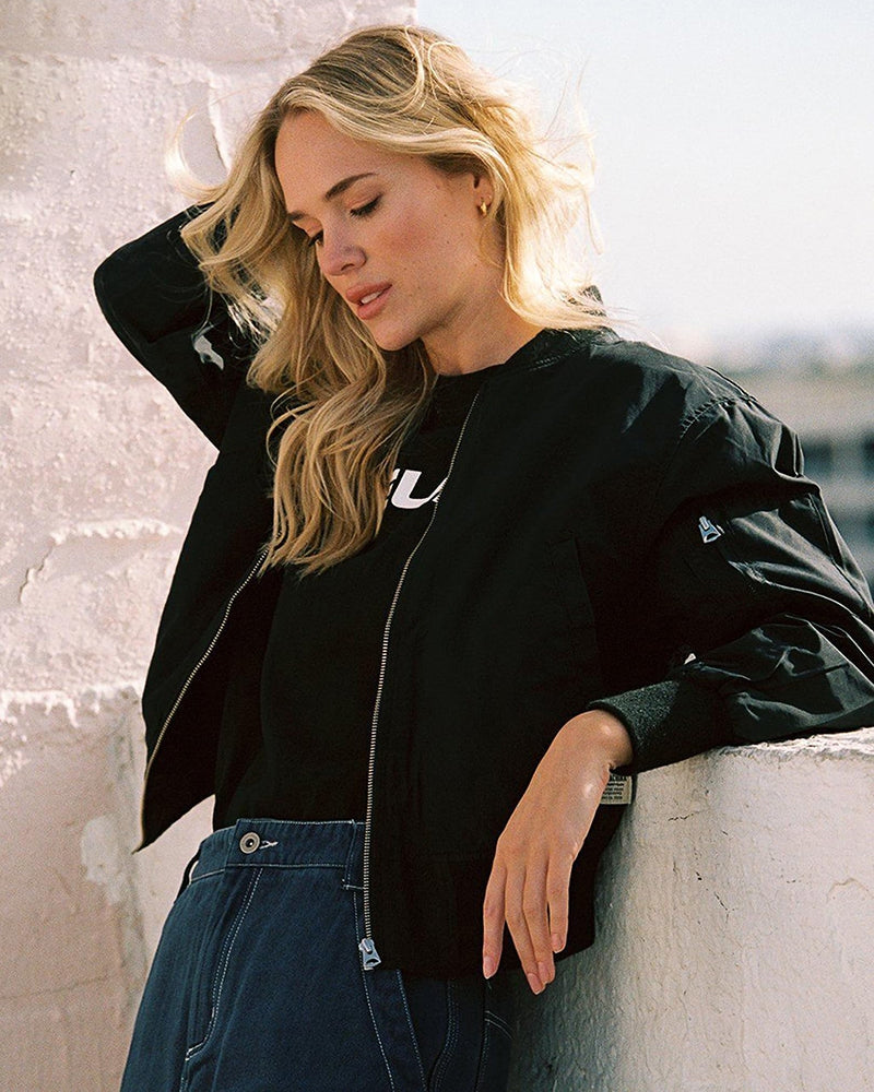 Delphine | Classic Zip-Up Bomber Jacket for Women