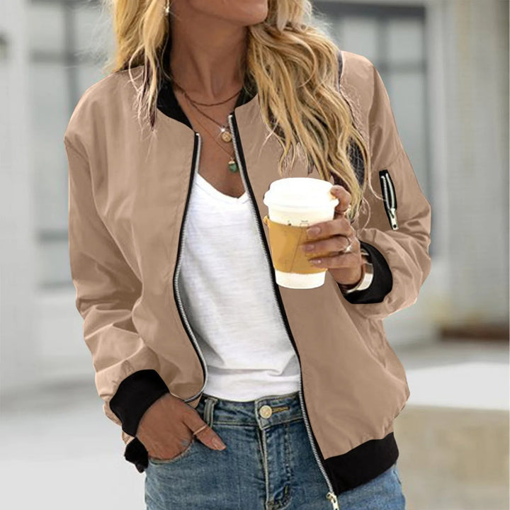 Delphine | Classic Zip-Up Bomber Jacket for Women