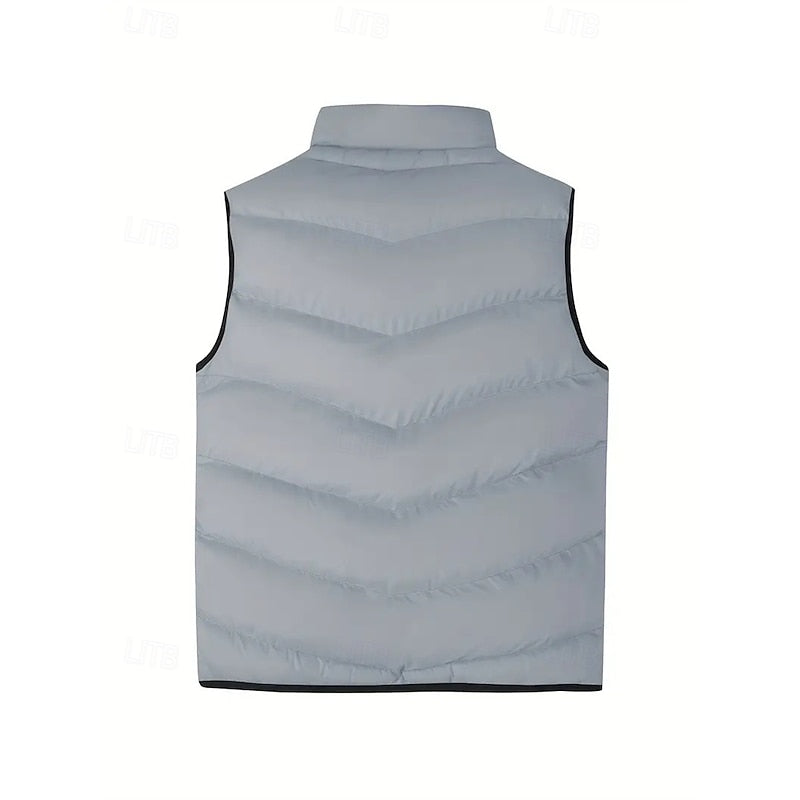 Marcus | Quilted Puffer Vest with Stand Collar for Men