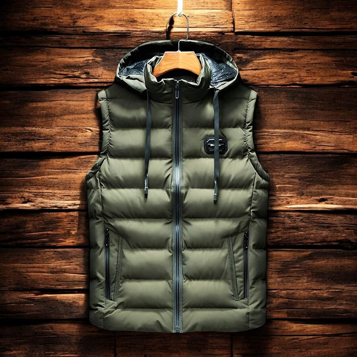 Harrison | Quilted Puffer Hooded Vest for Men