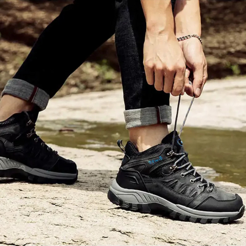 Women's Waterproof Mid-Top Hiking Boots with Non-Slip Sole