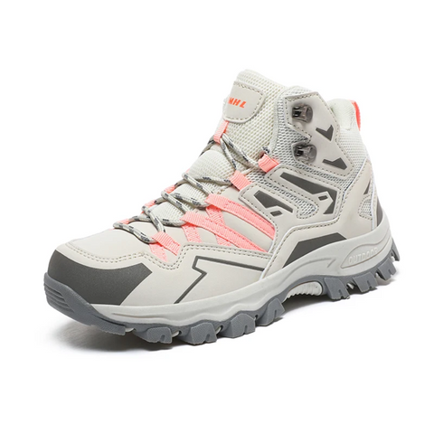 Women's Waterproof Mid-Top Hiking Boots with Non-Slip Sole