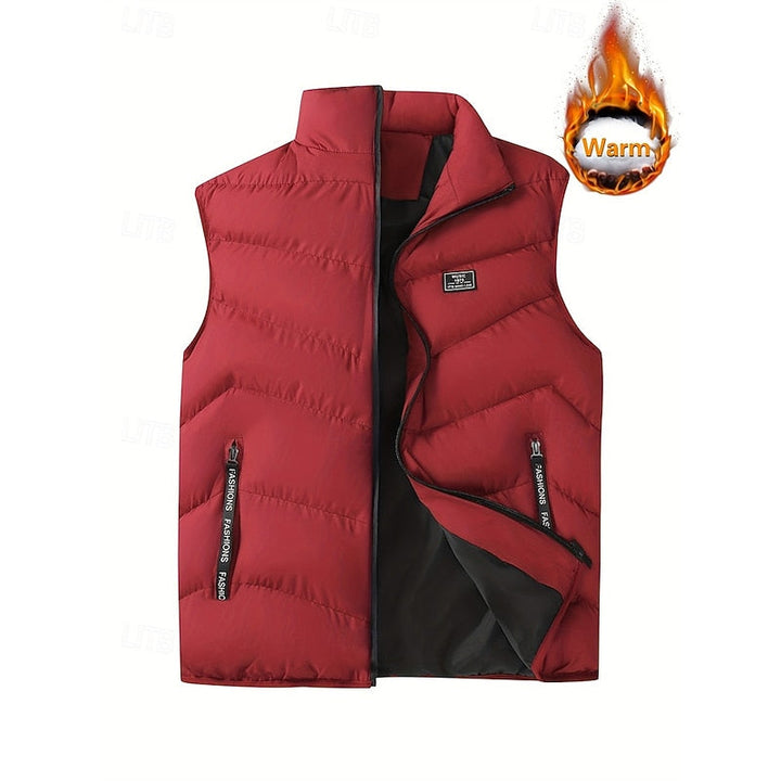 Marcus | Quilted Puffer Vest with Stand Collar for Men