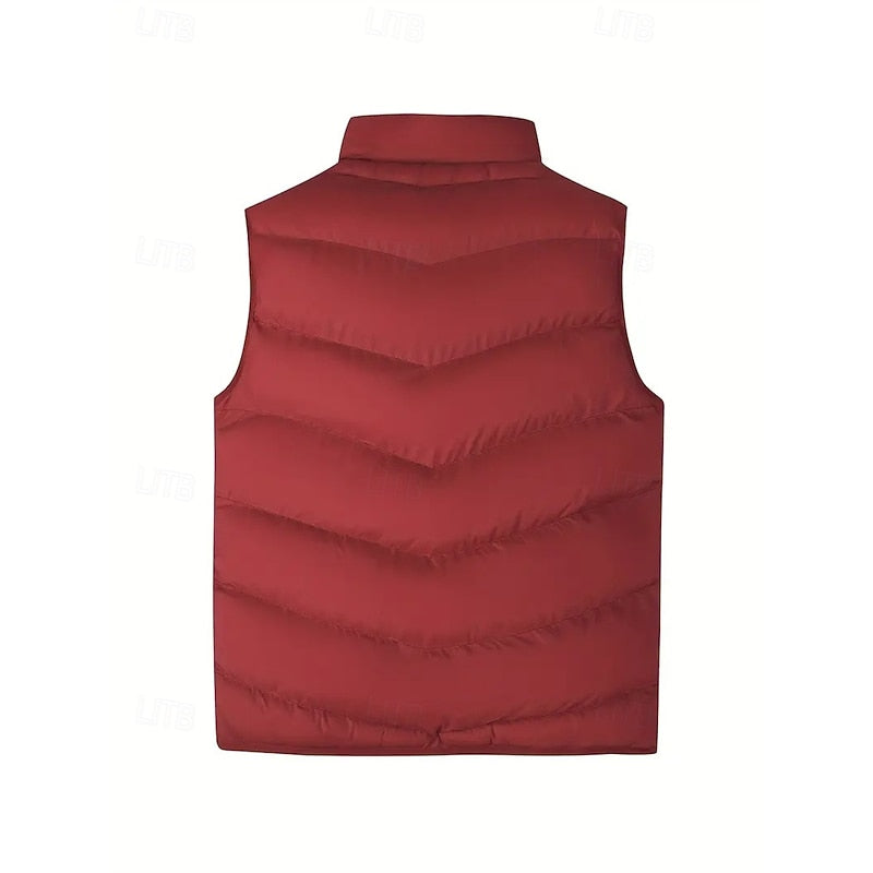Marcus | Quilted Puffer Vest with Stand Collar for Men