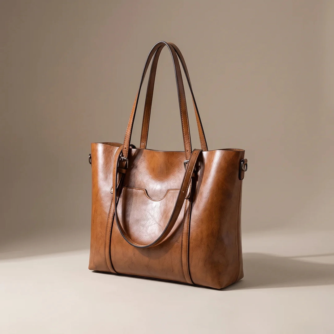 Sofia | Timeless Oiled Leather Tote for Women