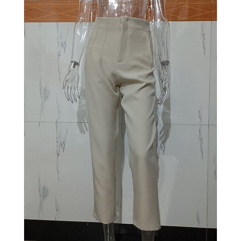 Adrienne High-Waisted Tailored Trousers for Women