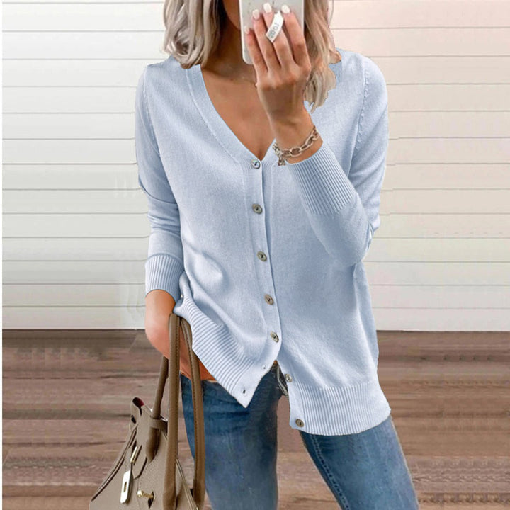 Vivienne | Women's V-Neck Button-Down Cardigan