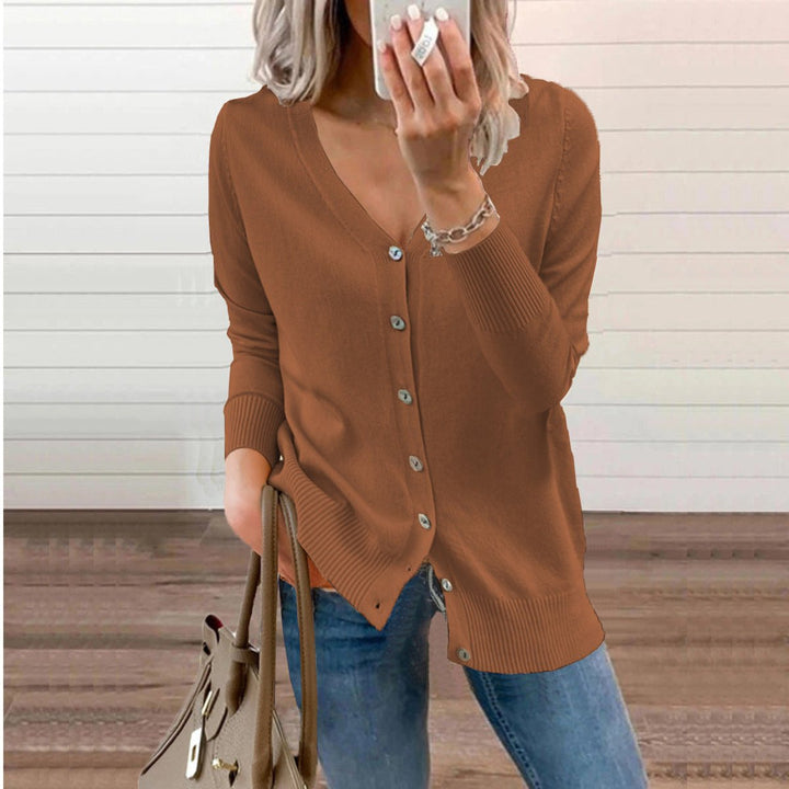 Vivienne | Women's V-Neck Button-Down Cardigan