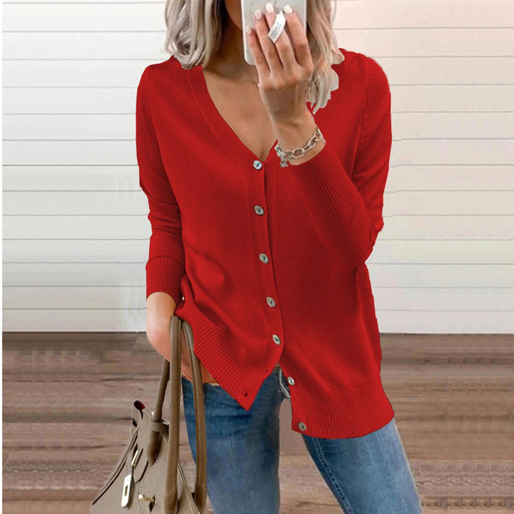 Vivienne | Women's V-Neck Button-Down Cardigan