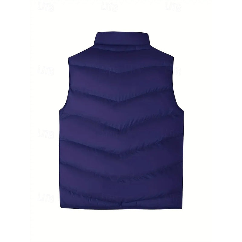 Marcus | Quilted Puffer Vest with Stand Collar for Men